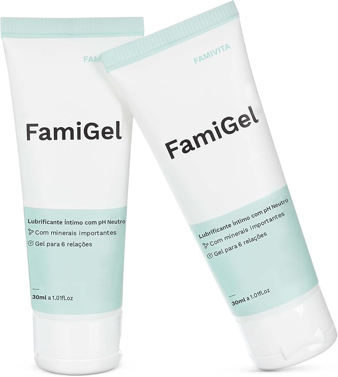 FamiGel Lubrificante Íntimo Neutro - Sem Perfume, Sem Parabenos - 200ml